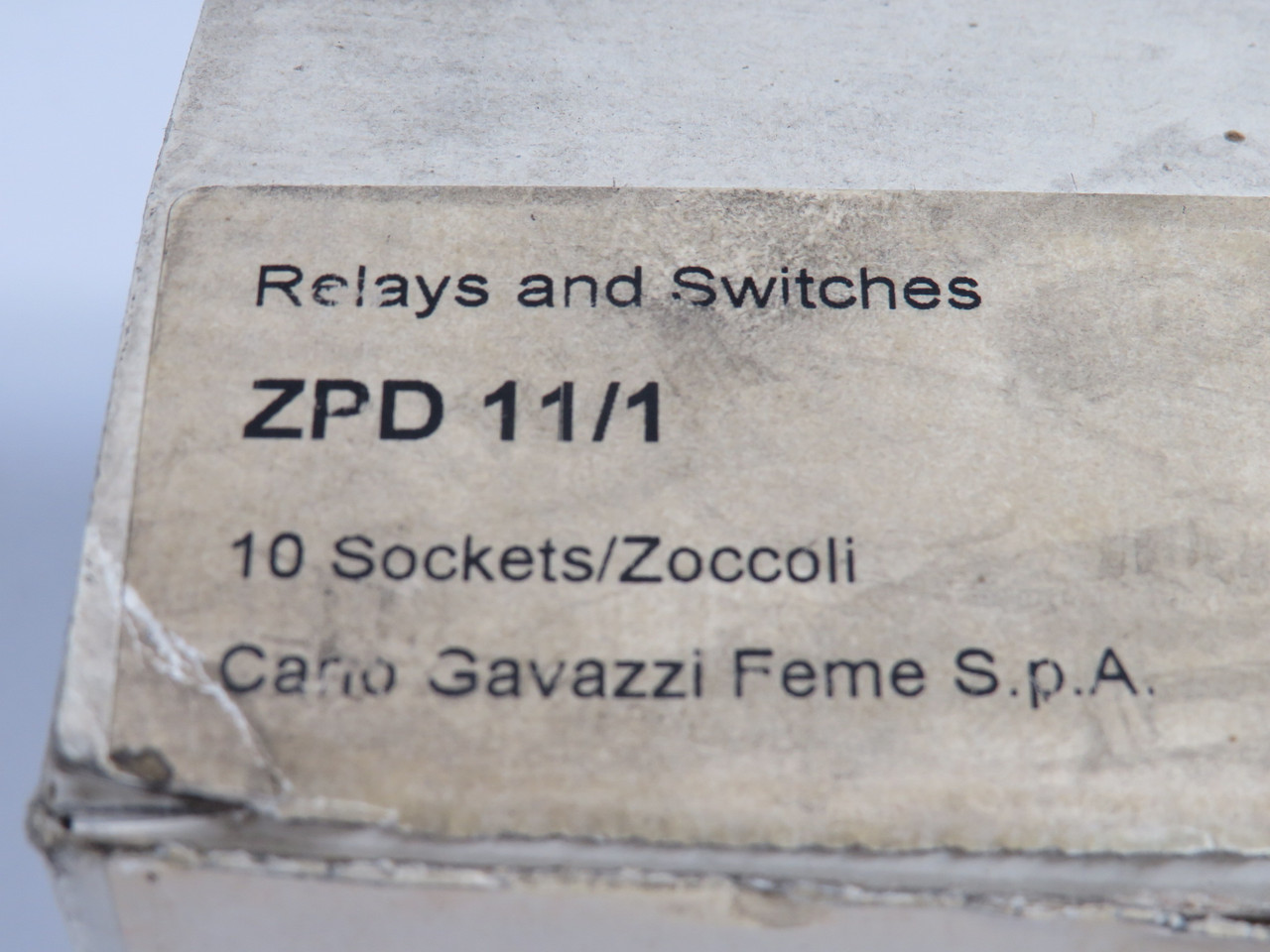 Carlo Gavazzi ZPD11/1 Relay Socket 10A 300V 11-Pin 4-Pack NEW