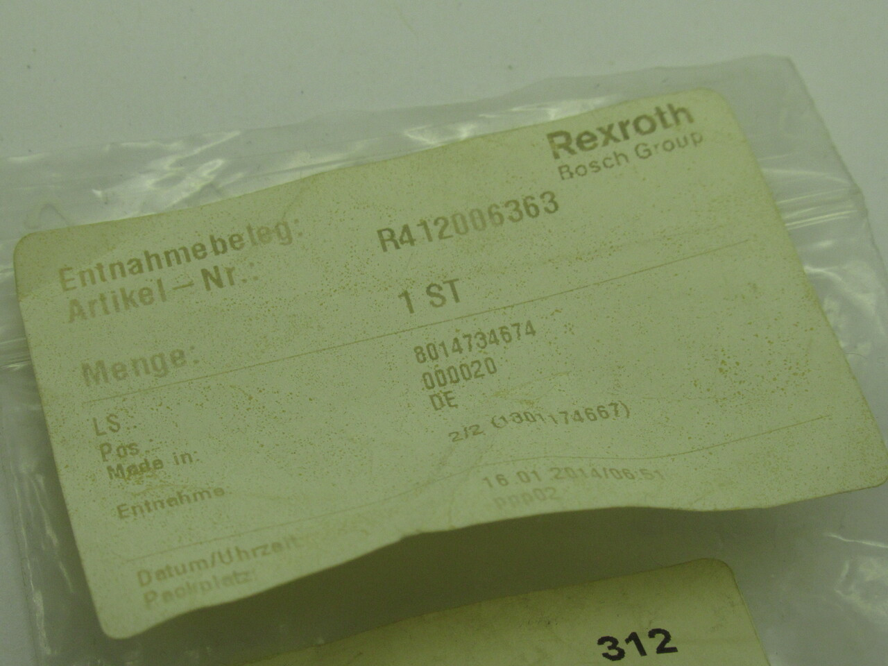 Rexroth R412006363 Clogging Indicator NWB