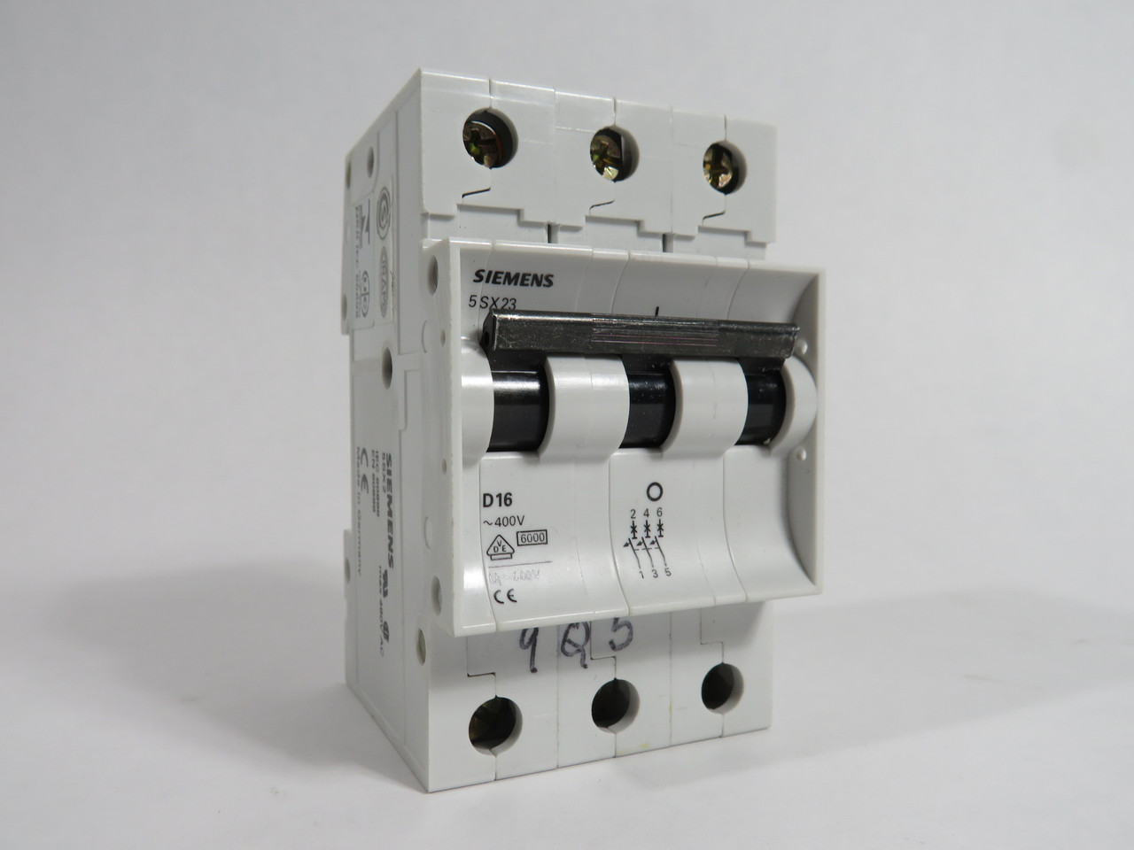 Siemens 5SX2316-8 Circuit Breaker 16A 400V 3-Pole D16 SHELF WEAR USED
