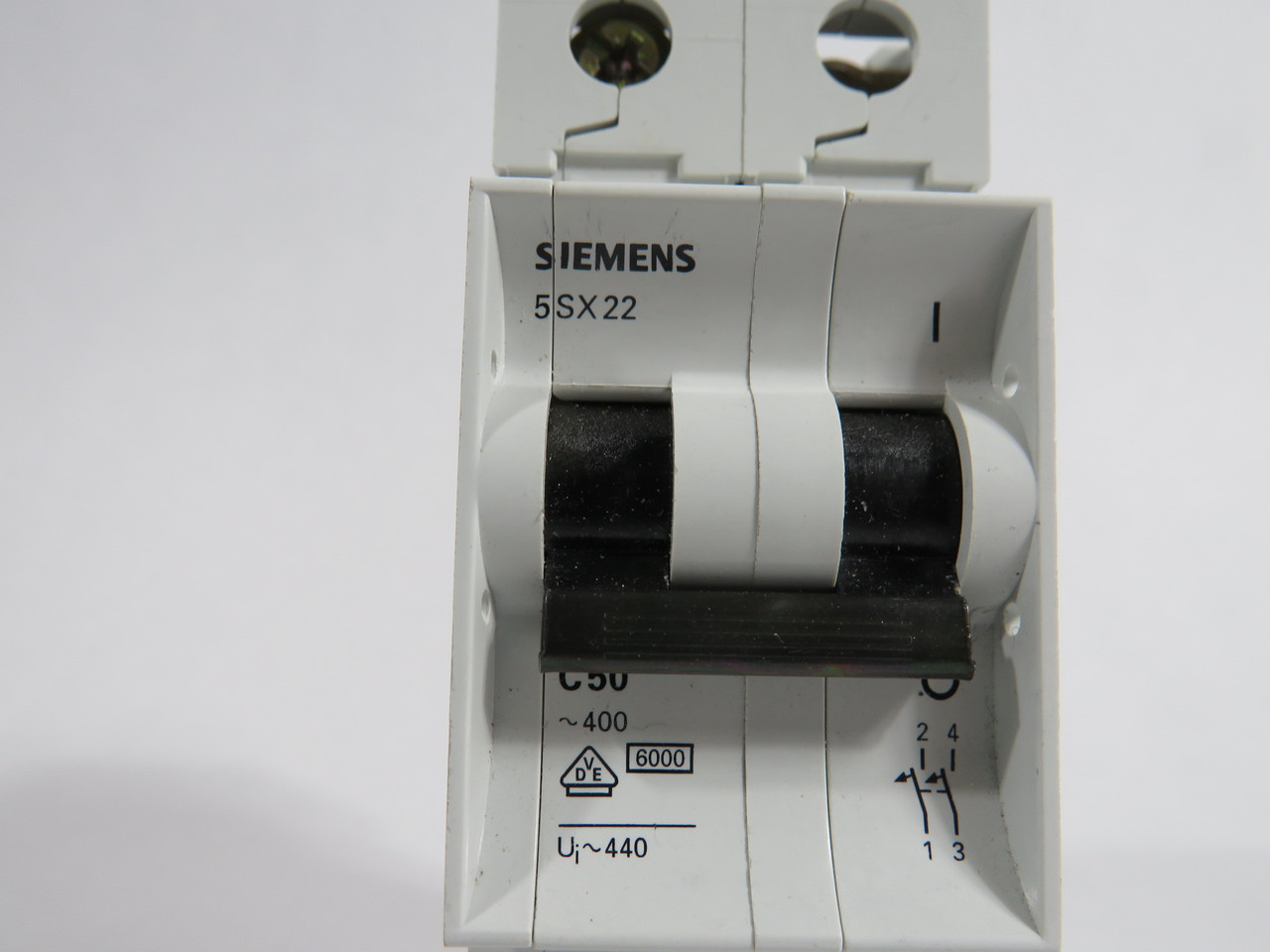 Siemens 5SX2250-7 Circuit Breaker 50A 400V 2-Pole C50 5-Pack NEW