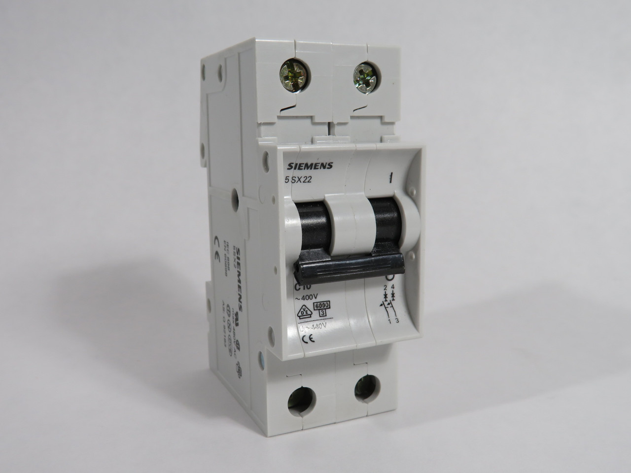 Siemens 5SX2210-7 Circuit Breaker 10A 400V 2-Pole C10 5-Pack *Box Damage* NEW