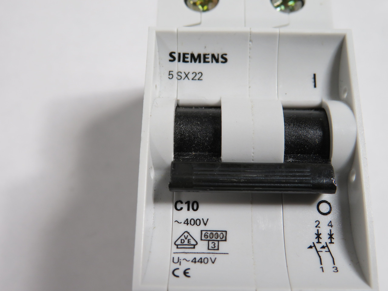 Siemens 5SX2210-7 Circuit Breaker 10A 400V 2-Pole C10 5-Pack *Box Damage* NEW