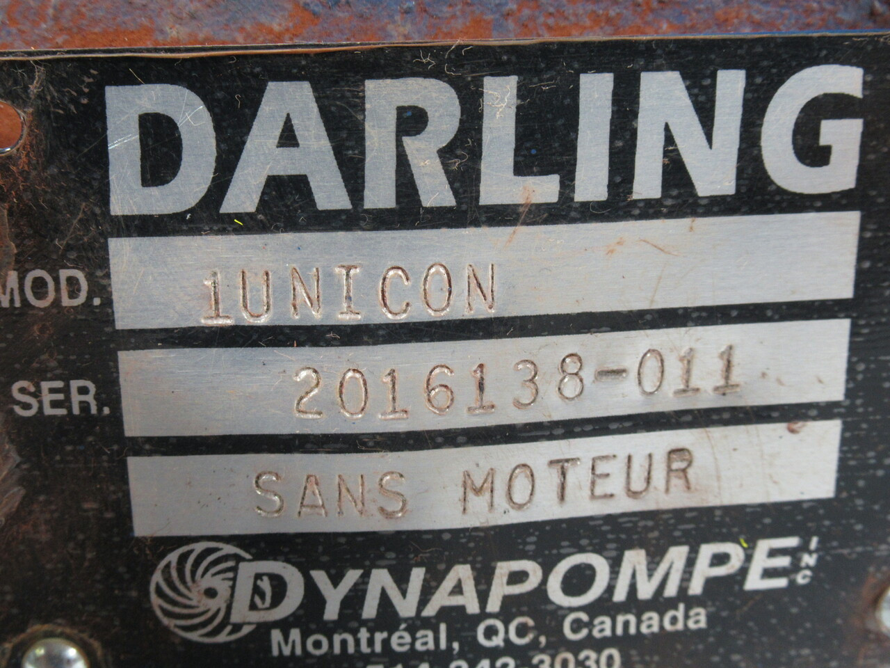 Darling 1UNICON Pump Accessory USED