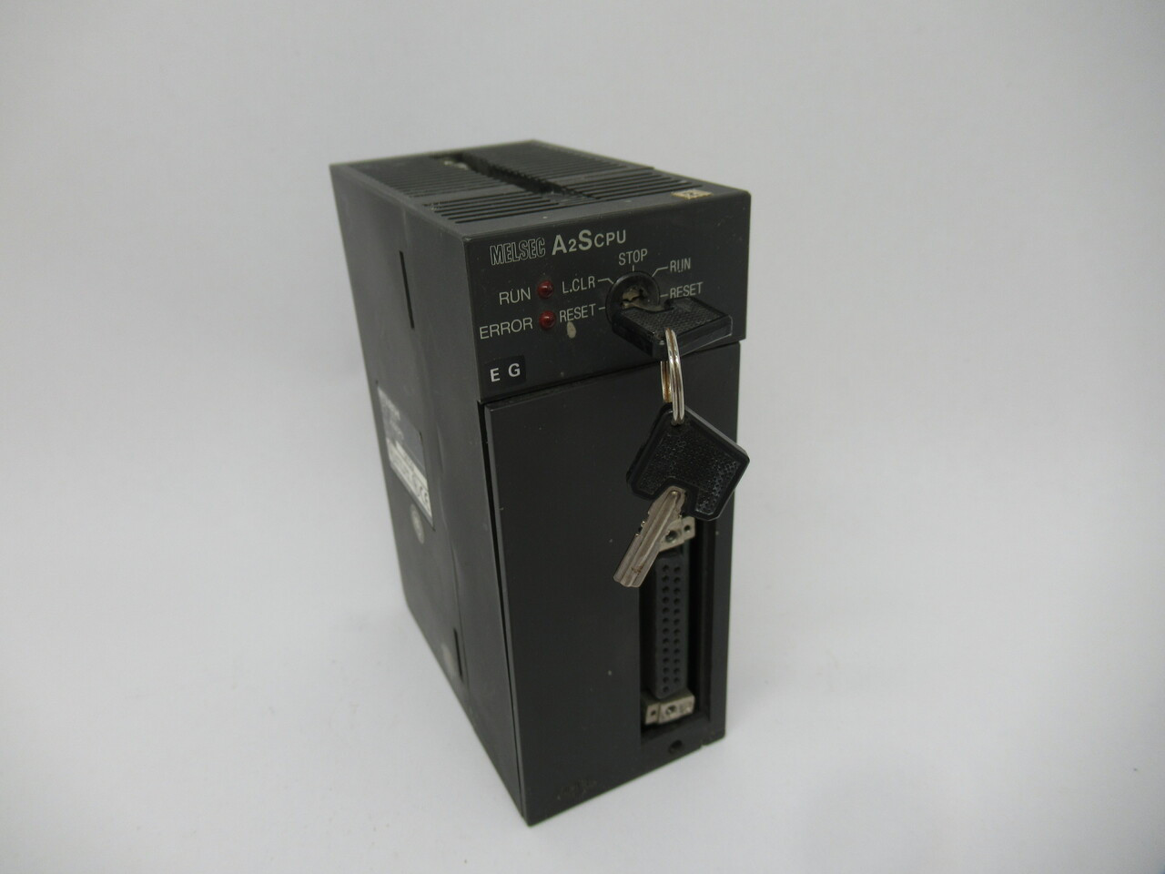 Mitsubishi A2S-CPU CPU Module w/Keys 512 I/O *No Battery/Rust on Case* USED