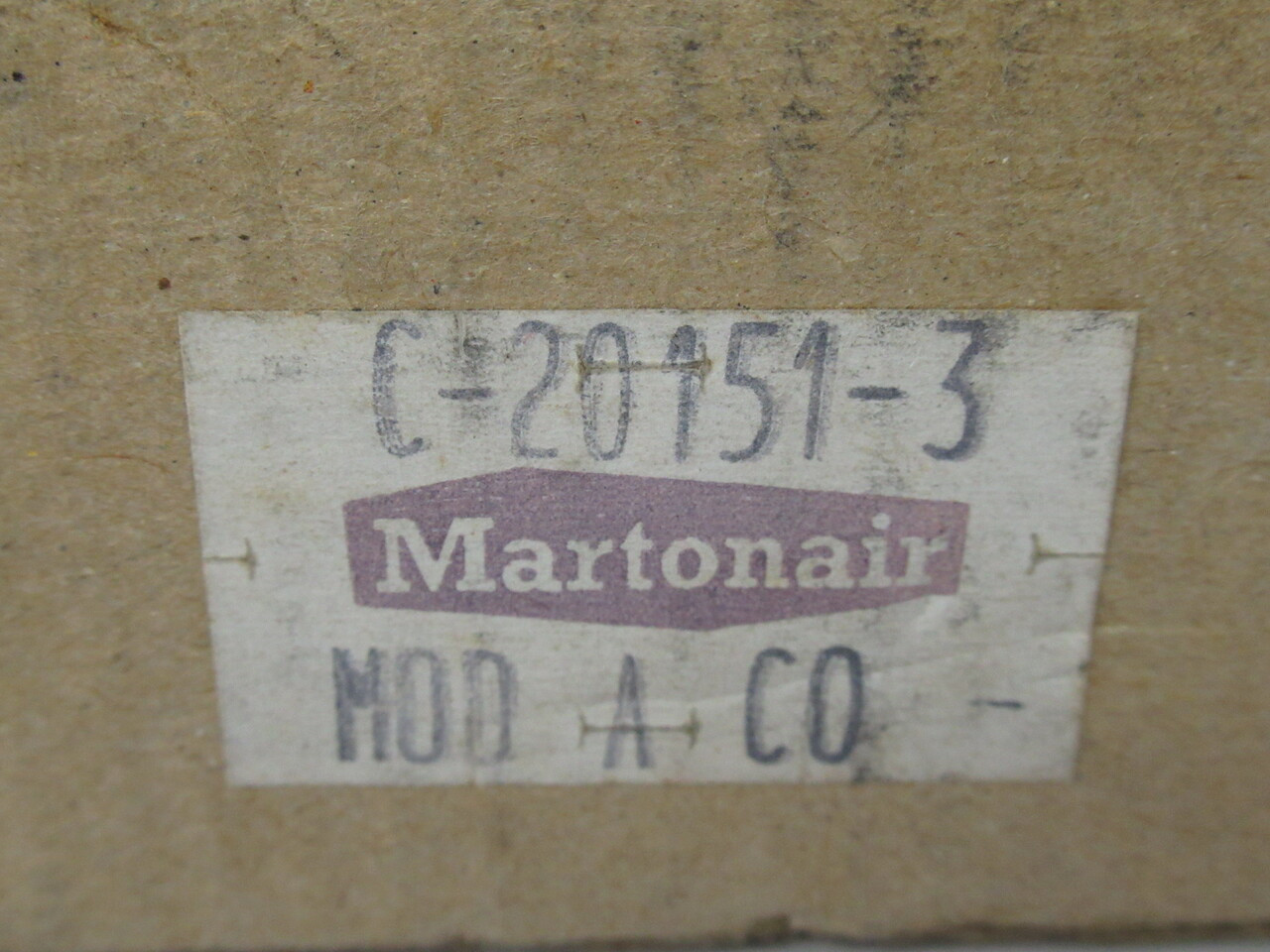 Martonair C-20151-3 Air Pilot Valve 1-10 bar G1/8 G1/4 INSCRIBED NEW