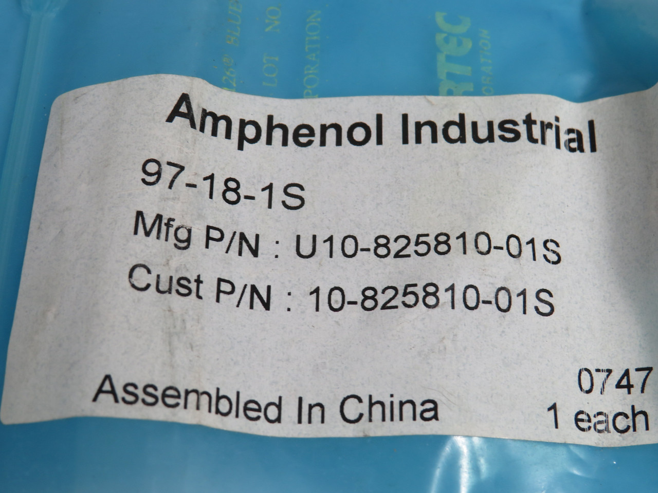 Amphenol 97-18-1S 10 Pin Male Connector Insert NWB