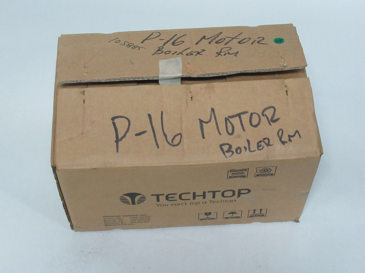 Techtop 3HP 1730RPM 575V L56HC TEFC 3ph 3.29A 60Hz NEW