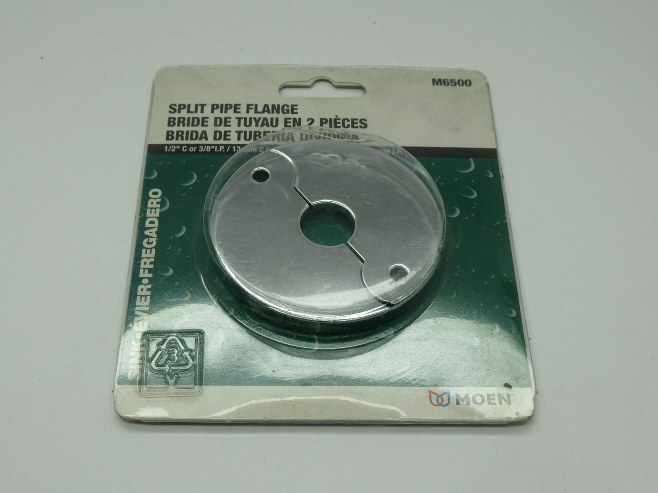 Moen M6500 Split Pipe Flange 1/2"C 3/8"IP NEW