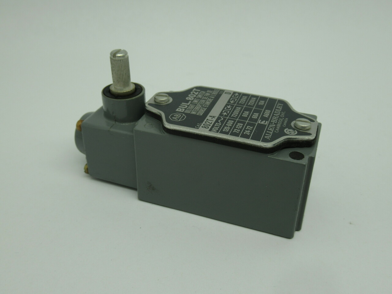 Allen-Bradley 802T-A Series D Limit Switch Z-16065 Operating Head NOP