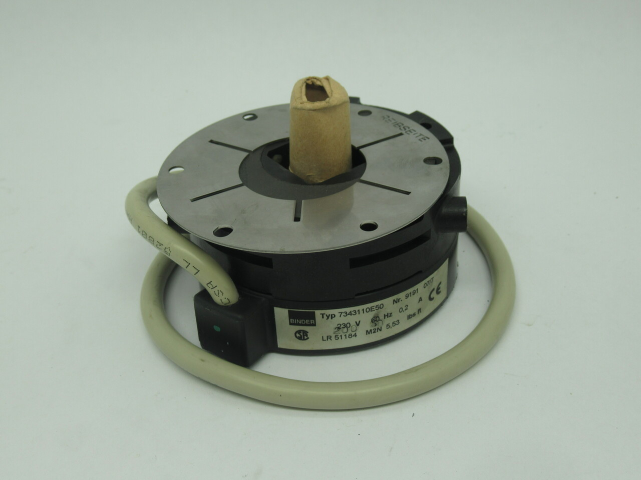 Binder 7343110E50 Magnetic Clutch Brake 200V 0.2A 60Hz MODIFIED NOP