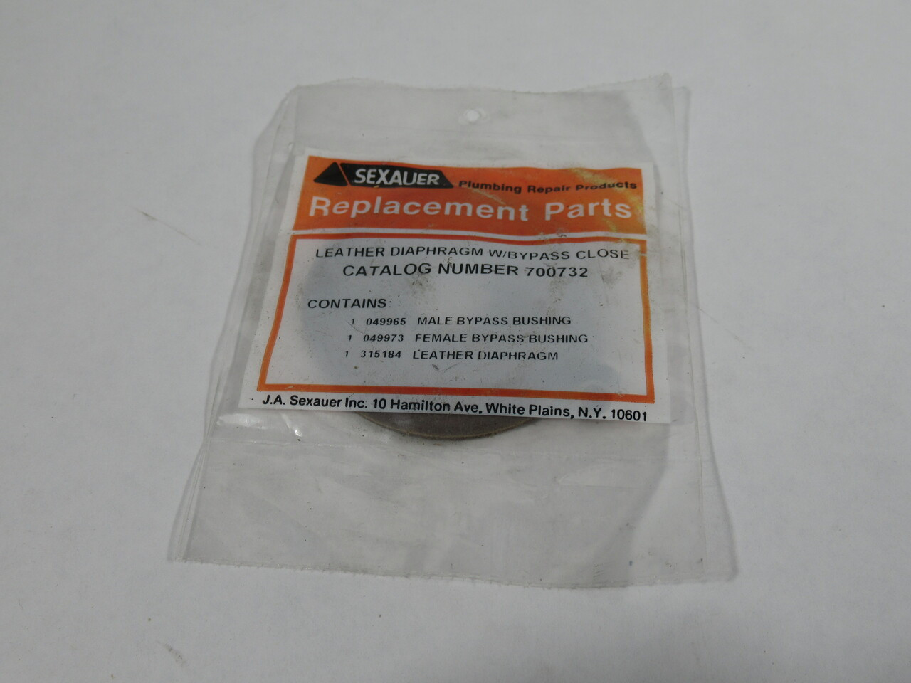 Sexauer 700732 Leather Diaphragm w/ Bypass Close NWB