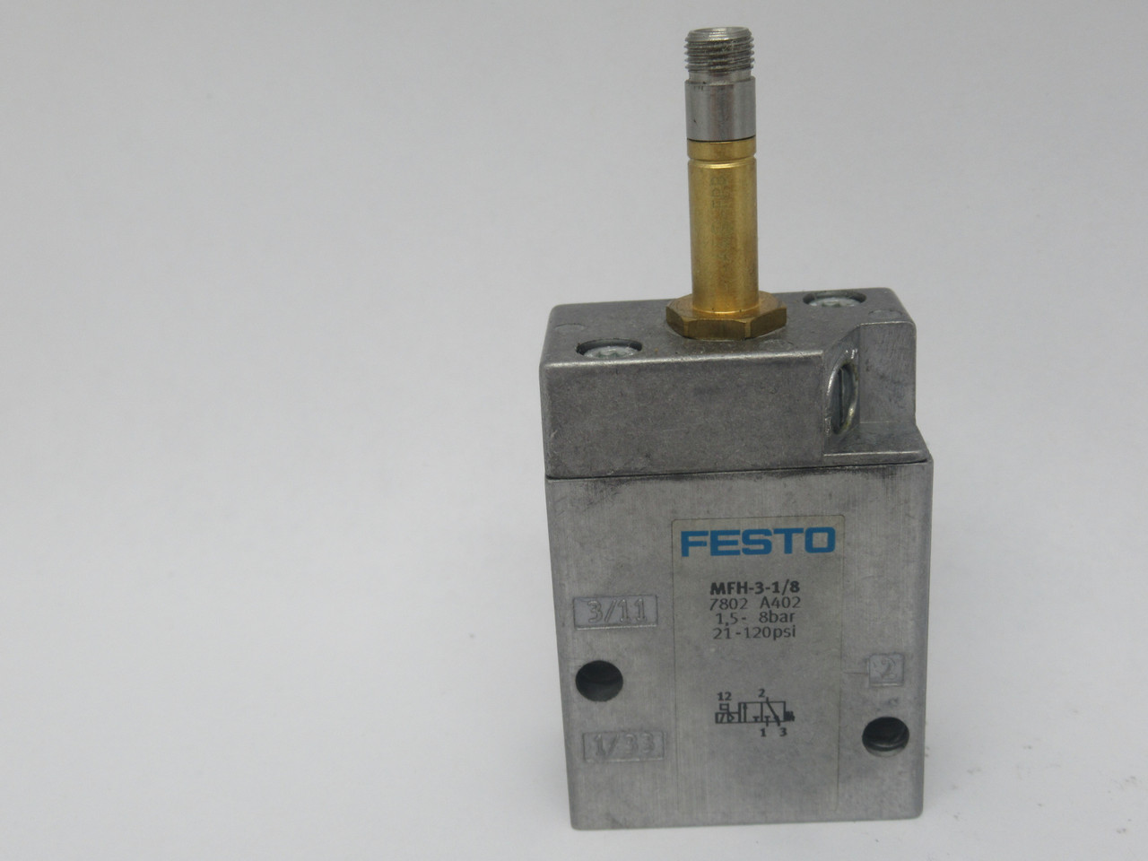 Festo 7802 MFH-3-1/8 Solenoid Valve G1/8 1.5-8 bar 21-120 psi NEW
