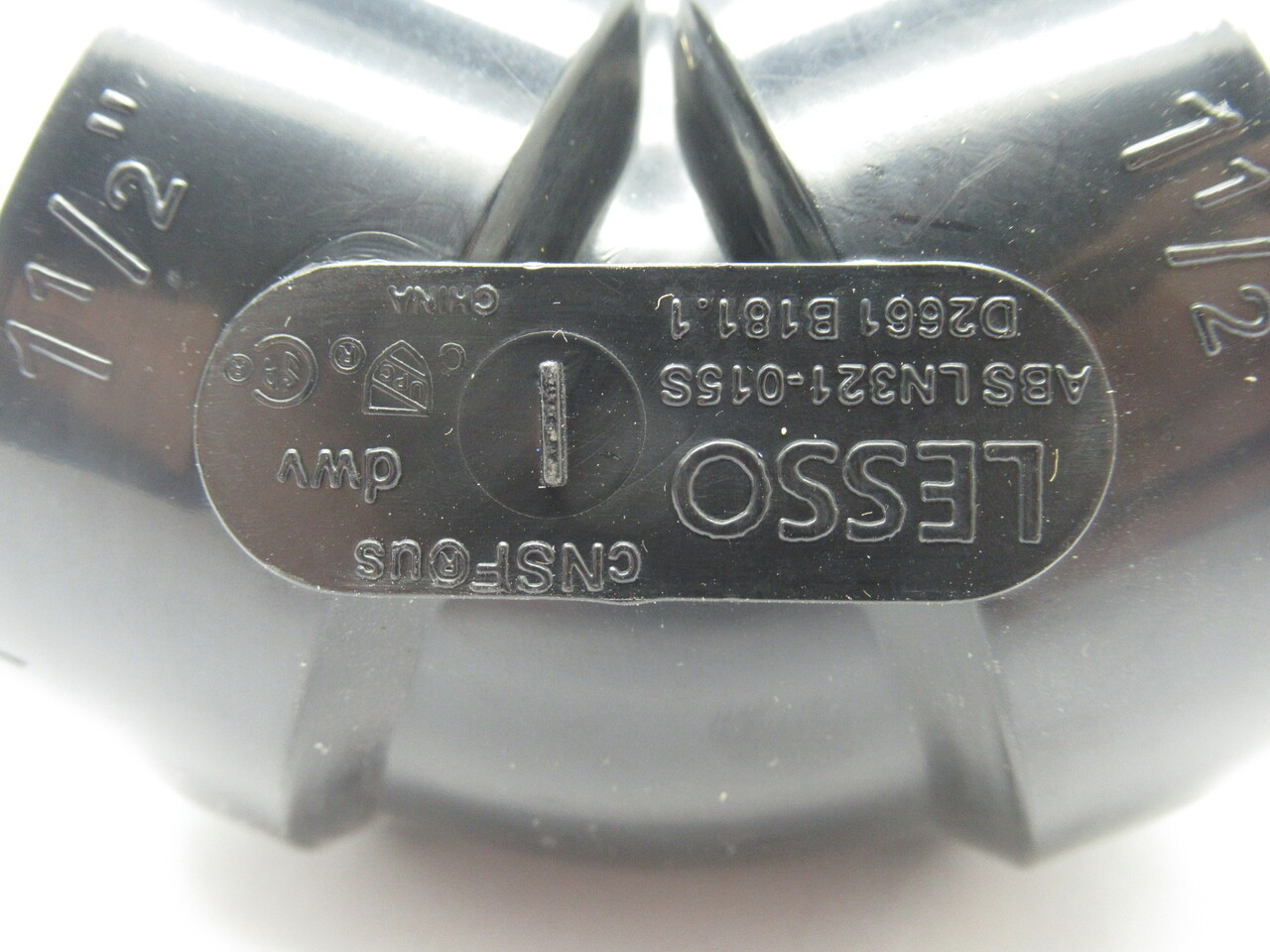 Lesso LN321-015S ABS Fitting 1-1/2" 45 Degree Elbow NOP