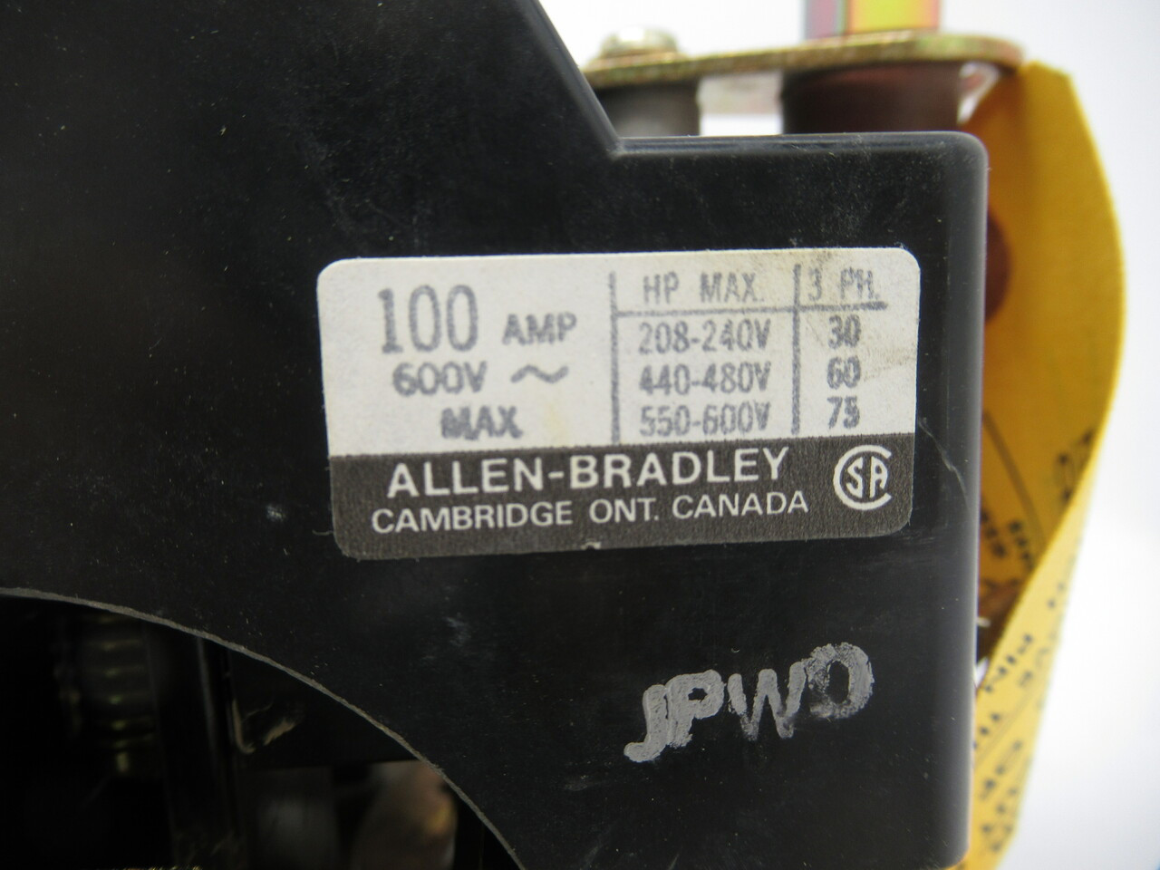 Allen-Bradley 1494R-N100 Disconnect Switch Kit 100A Non-Fused NEW