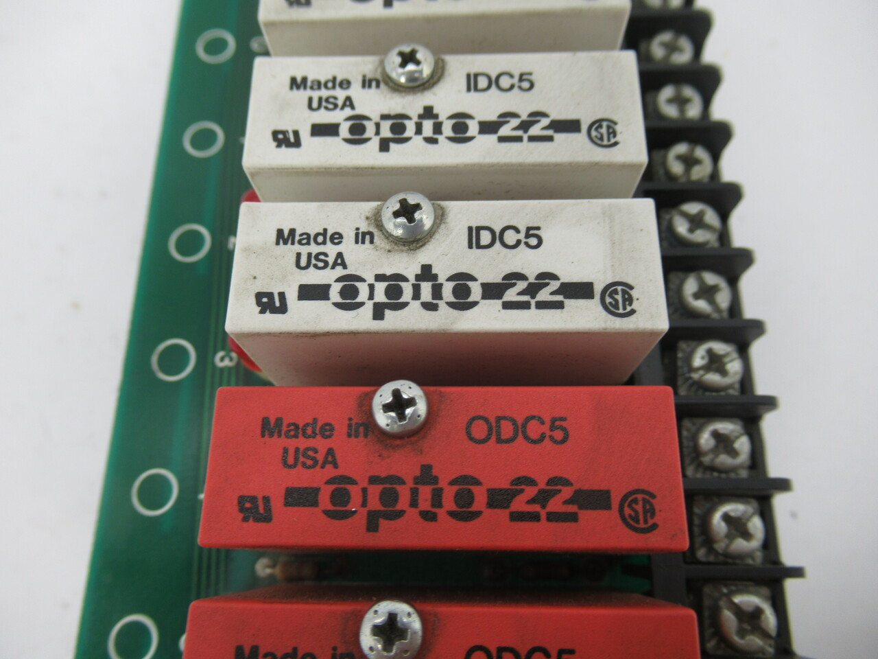 Opto22 PB8 I/O Module Rack W/ 4x ODC5 Output Modules 4x IDC5 Input Modules USED