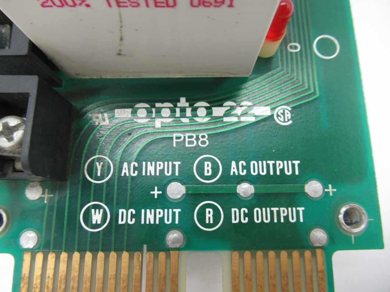 Opto22 PB8 I/O Module Rack W/ 4x ODC5 Output Modules 4x IDC5 Input Modules USED