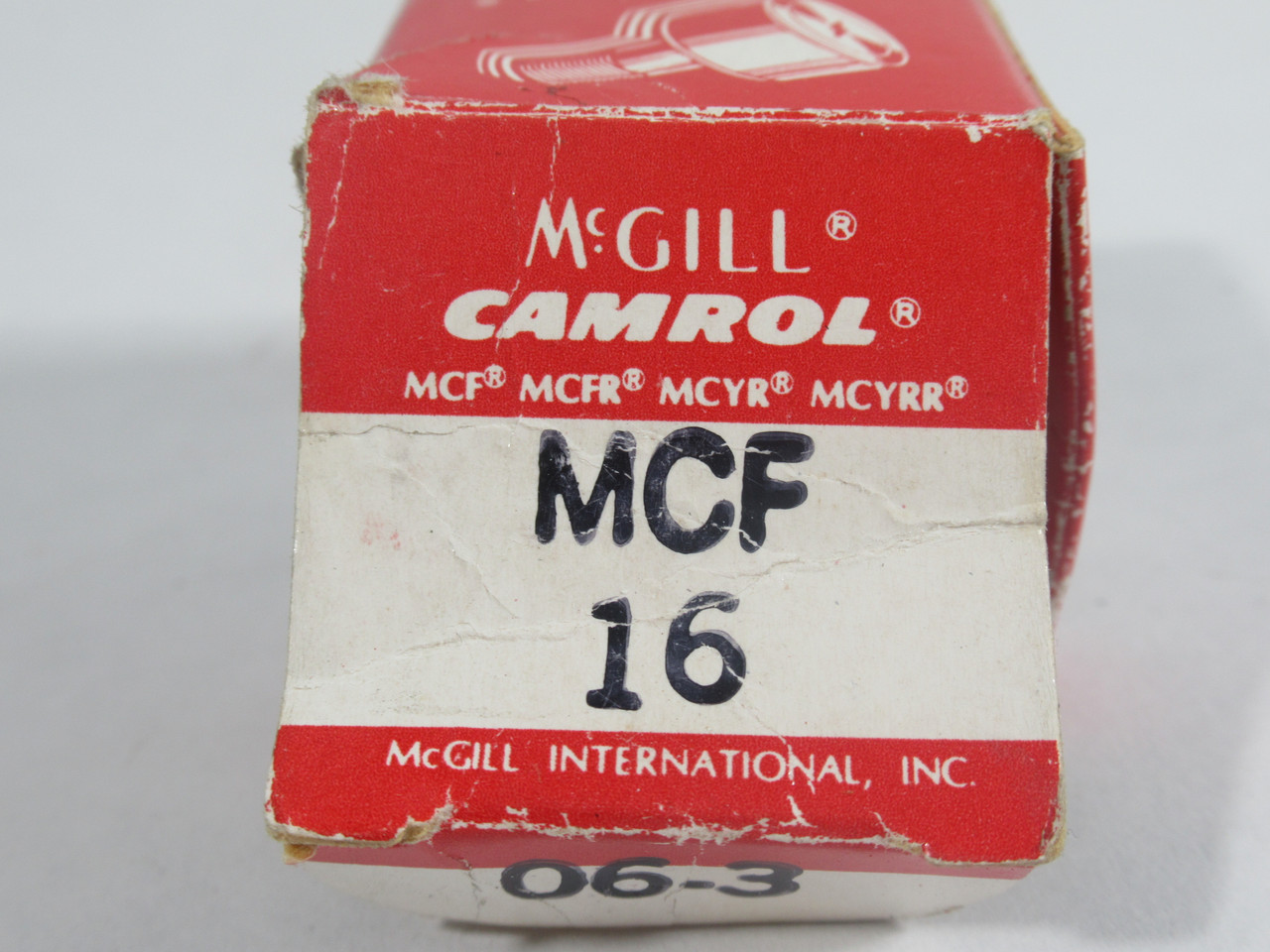 McGill MCF-16 Cam Follower Bearing 16mm RD 11mm W 6mm Stud NEW
