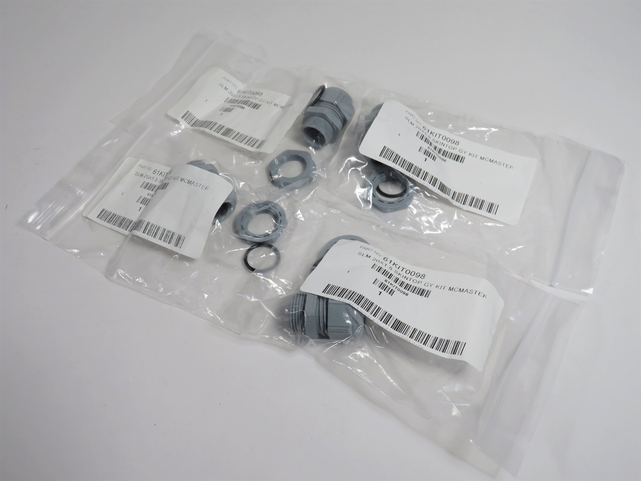 Lapp 61KIT0098 S1513 Strain Relief Connector M20x1.5 6-13mm Grey Lot of 4 NWB