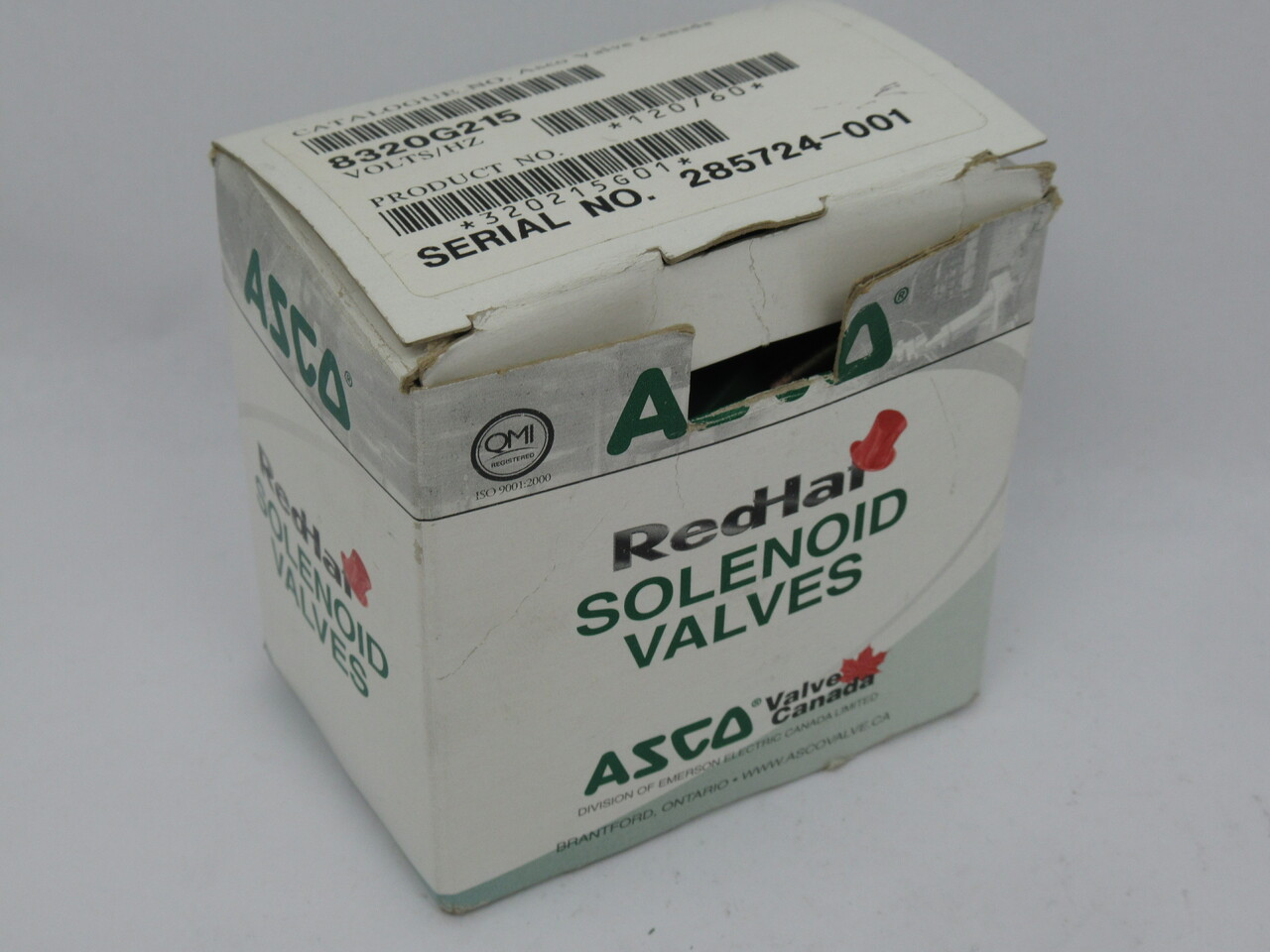 Asco 8320G215 Solenoid Valve 1/8" NPT 225 psi 17.1W 120V@60Hz 110V@50Hz NEW