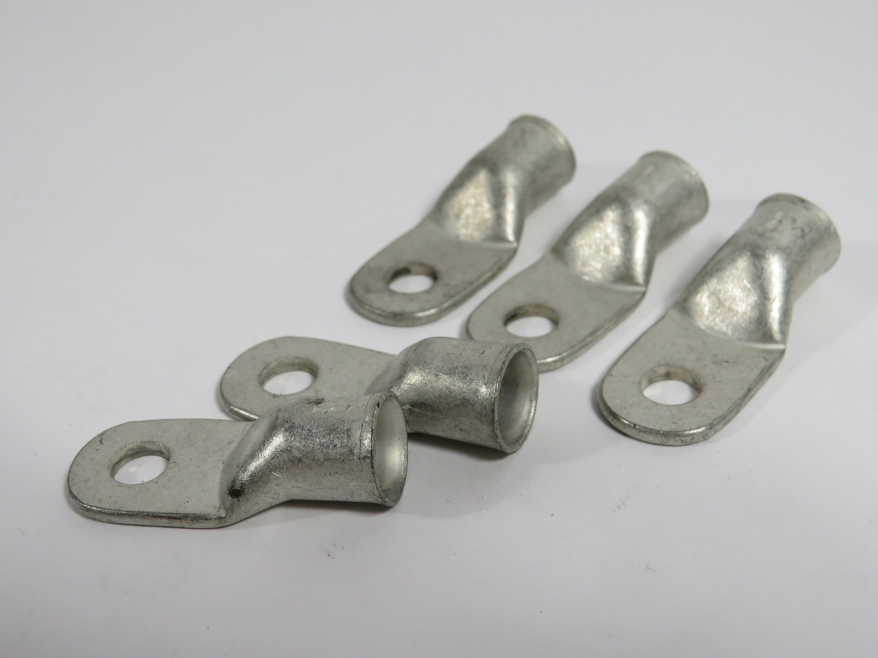 Generic Heavy Duty Ring Terminal Cable Lug 1AWG 1/4" M6 Stud Lot of 5 NOP