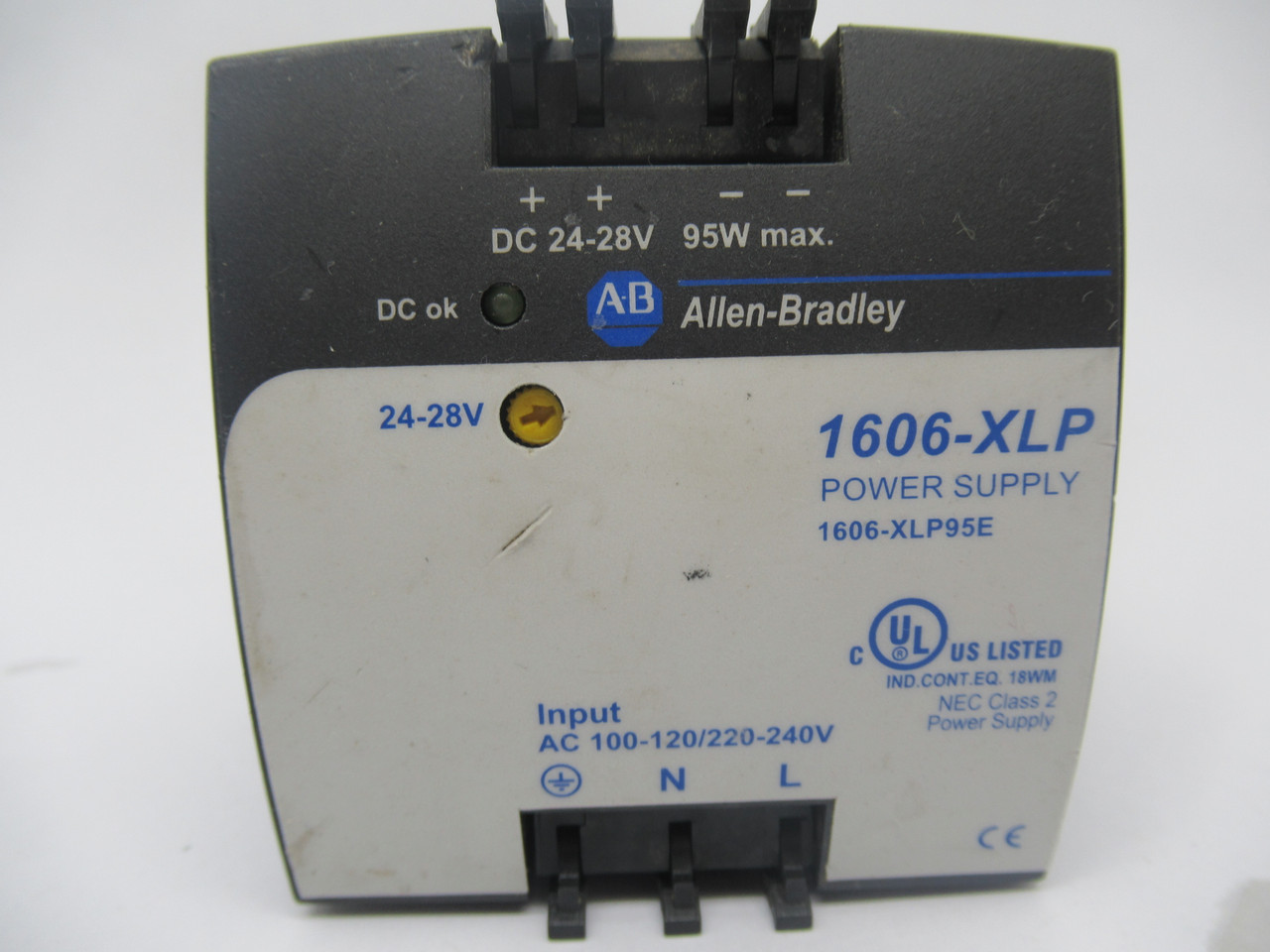 Allen-Bradley 1606-XLP95E Power Supply 100-240VAC Input 95w 24-28VDC Output USED