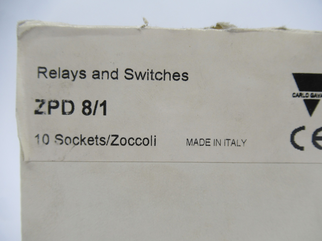 Carlo Gavazzi ZPD8/1 Relay Socket 10A 300VAC 8-Pin Lot Of 10 NEW