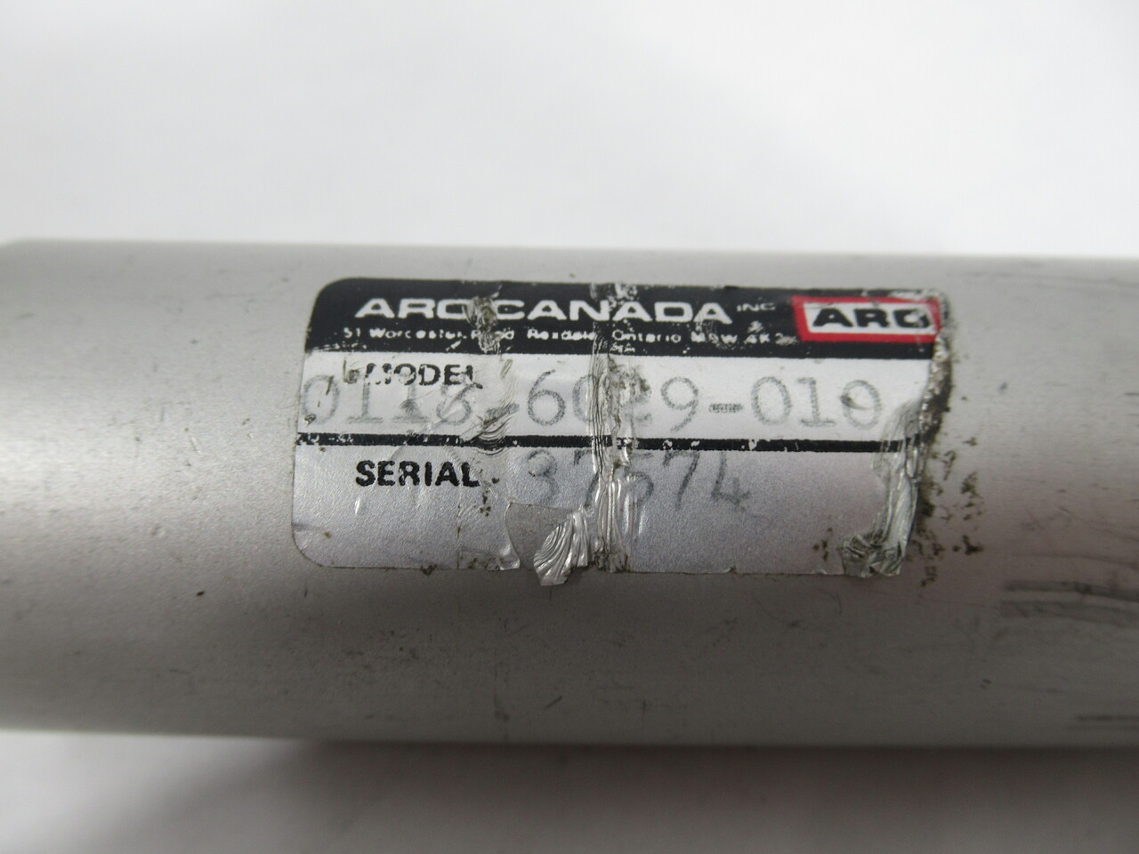 Aro 0118-6029-010 Pneumatic Cylinder 1-1/8" Bore 1" Stroke USED