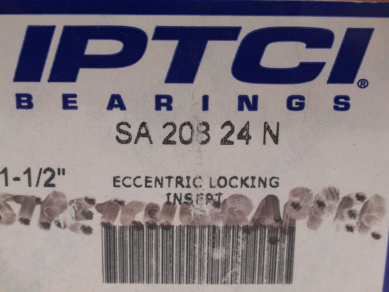 IPTCI SA208-24N Ball Insert Bearing w/ Collar 1.5" Bore x 3.1496" OD NEW