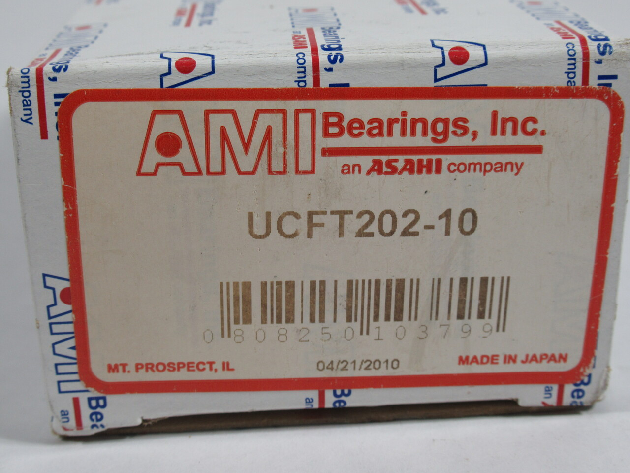 AMI UCFT202-10 Flange Mount Ball Bearing 5/8" Bore x 3" Length NEW