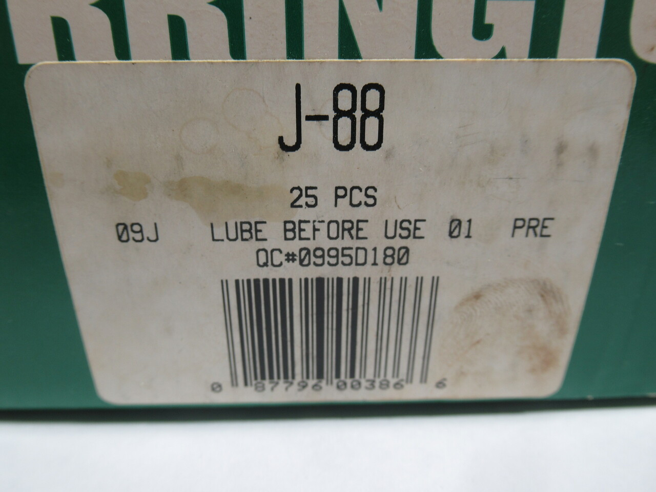 Torrington J-88 Needle Roller Bearing 12.7mm B x 17.46mm OD *LOT OF 11* NEW