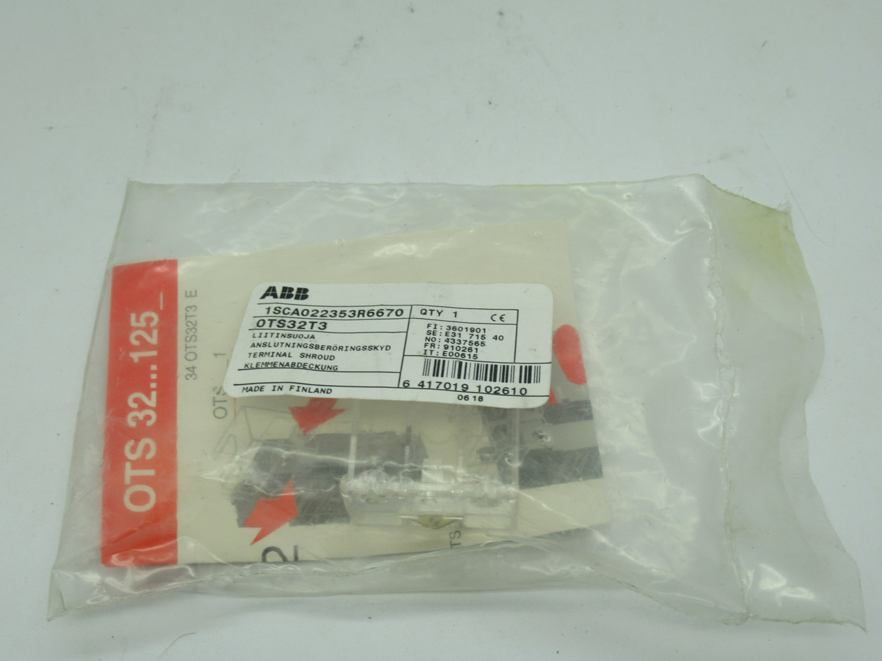 ABB OTS32T3 Disconnect Switch Terminal Shroud NWB