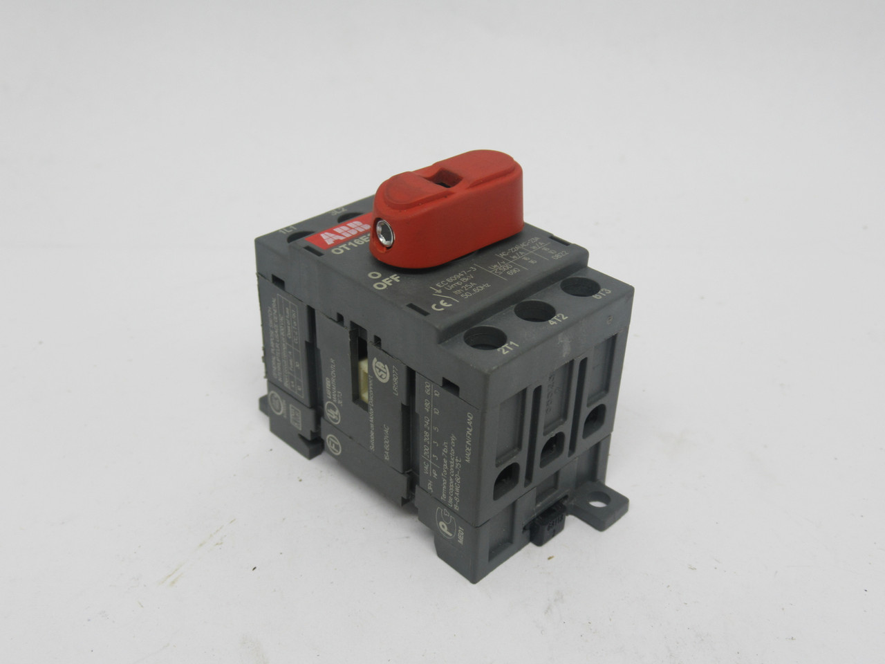 ABB OT16E3 Disconnect Switch 16A 600V 50/60Hz 3 Pole USED