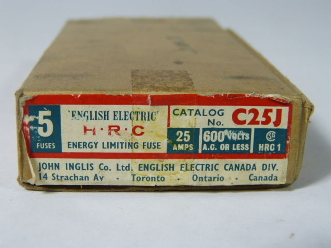 English Electric C25J Energy Limiting Fuse 25A 600V 5-Pack ! NEW !