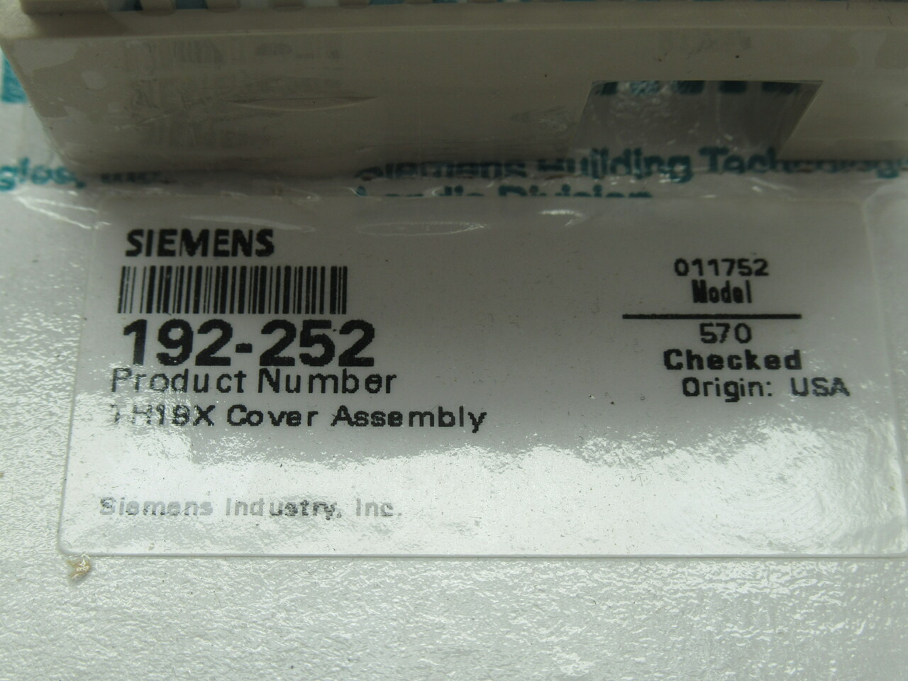 Siemens 192-252 Thermostat Cover TH19X 8.5x5.5x4cm *Lot of 2* NEW
