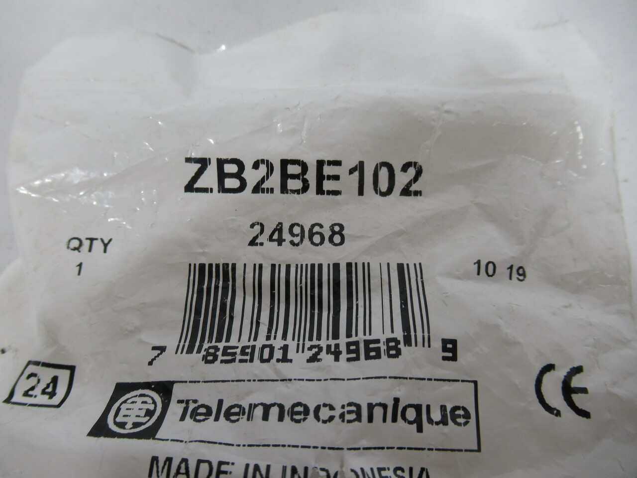 Telemecanique ZB2-BE102 Contact Block for Push Button 22mm 1NC 10A 600V NWB