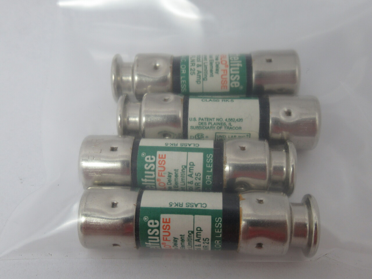 Littelfuse FLNR-25 Slo-Blo Time Delay Current Limiting Fuse 25A 250V Lot/4 NOP