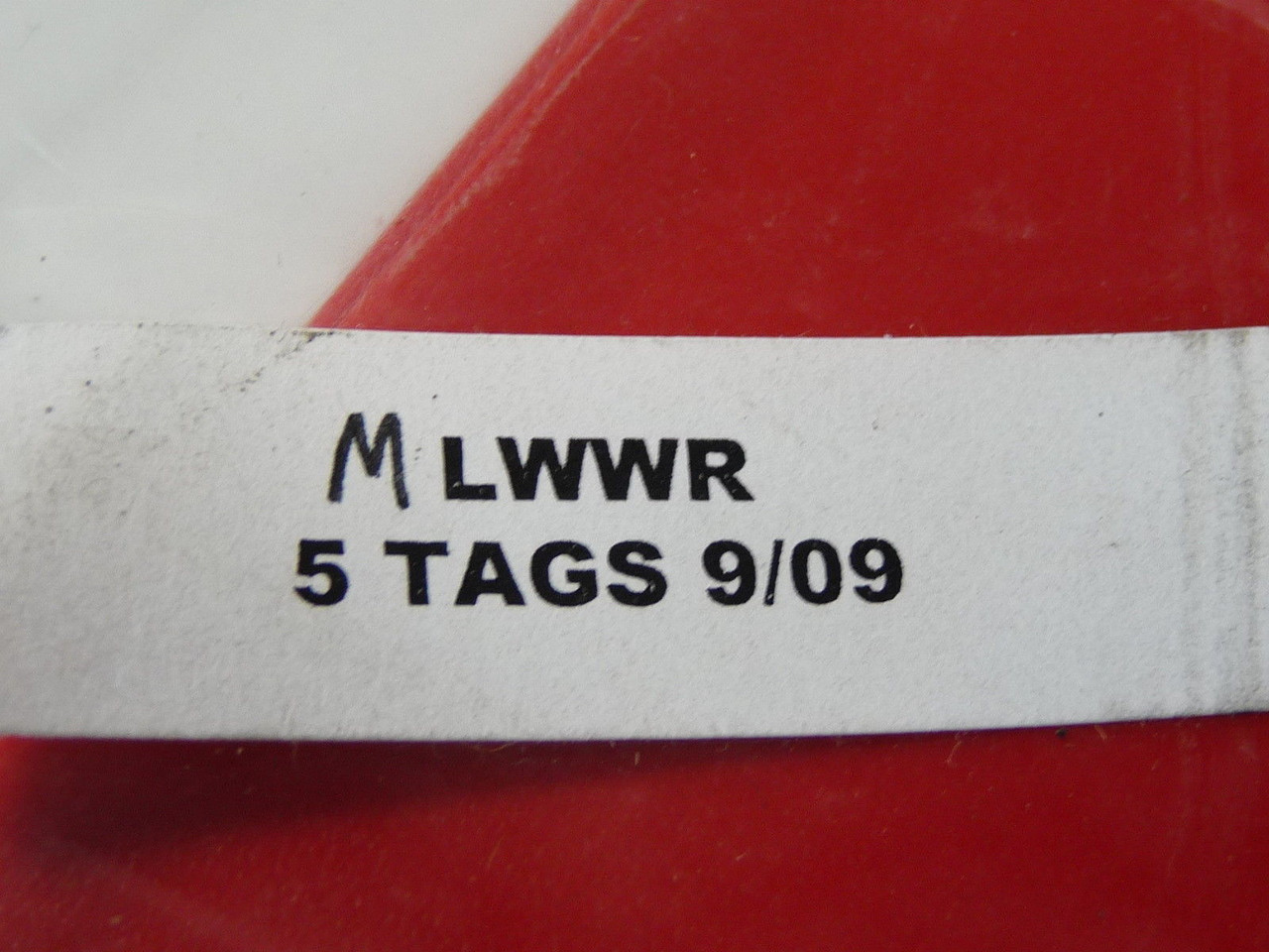 Generic LWWR Write and Wipe Reusable Tag 5Pk Red ! NEW !