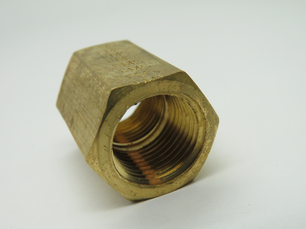 Generic Brass Pipe Coupling 3/8" x 3/8" Female NPT Hex Body Lot of 3 NOP