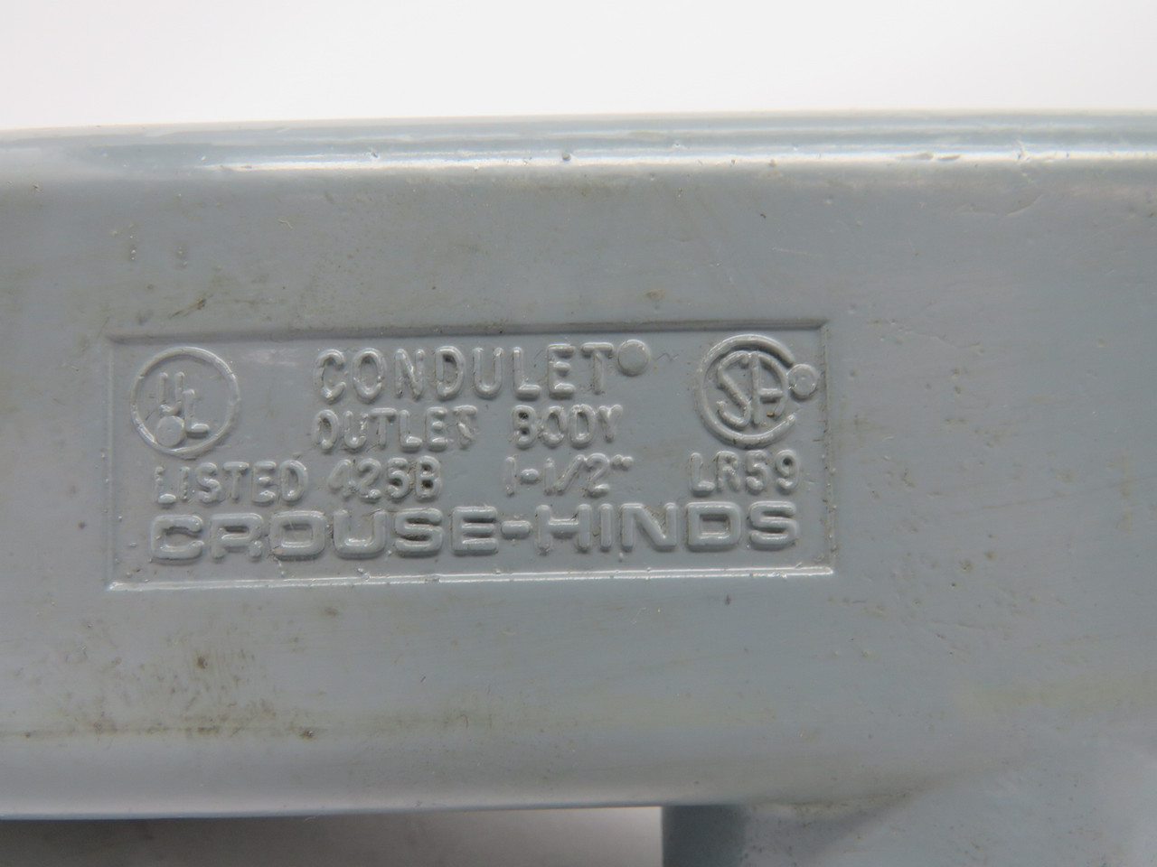 Crouse-Hinds LR59 Conduit Body 1-1/2" USED