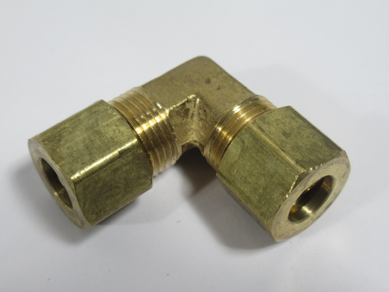 Generic Brass Compression Union Elbow Fitting 5/16" Tube Lot of 10 NOP