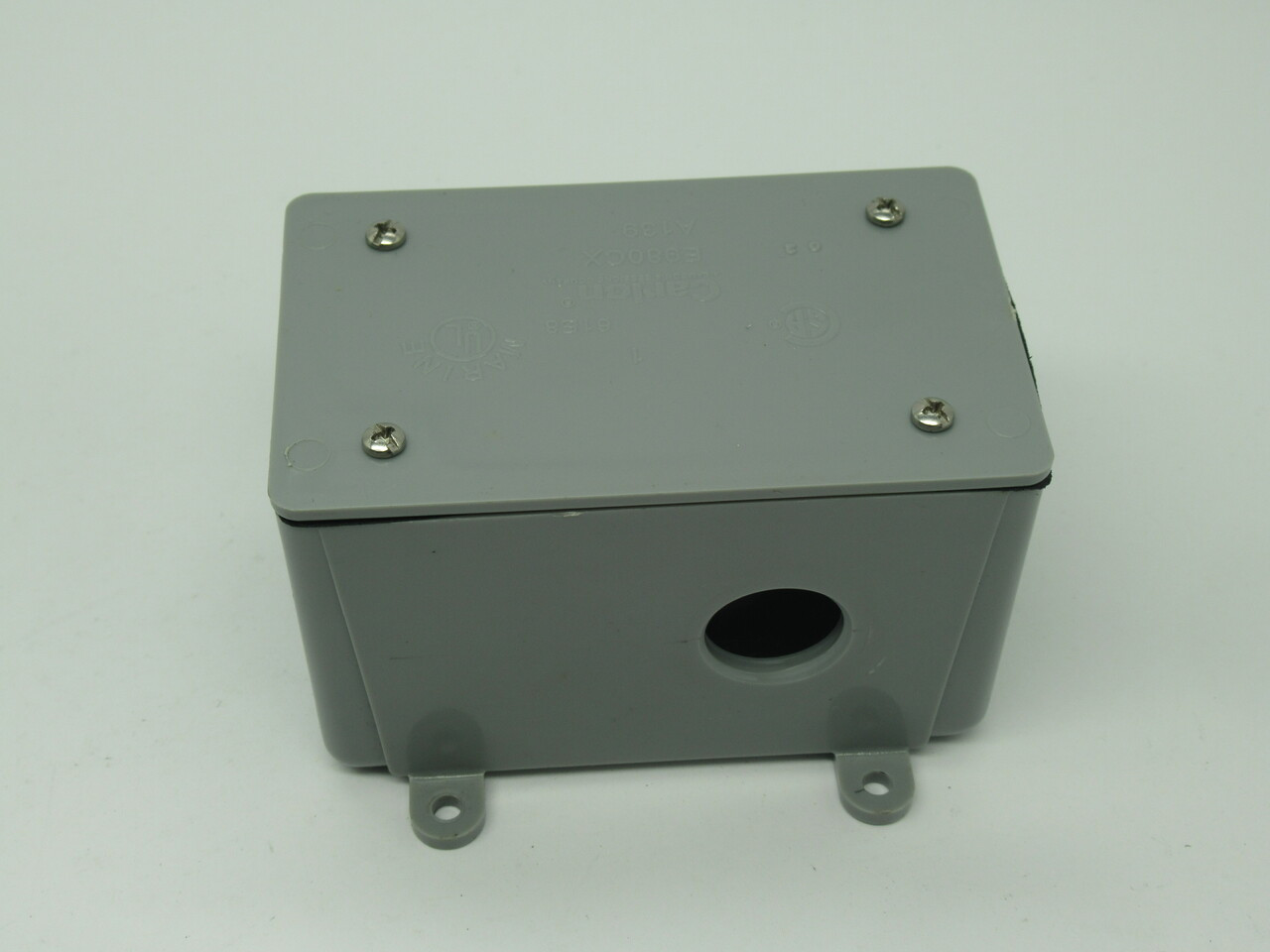 Carlon CE9801 Weatherproof Box 2-3/4" Deep 4-5/8" Length Non-Metallic USED