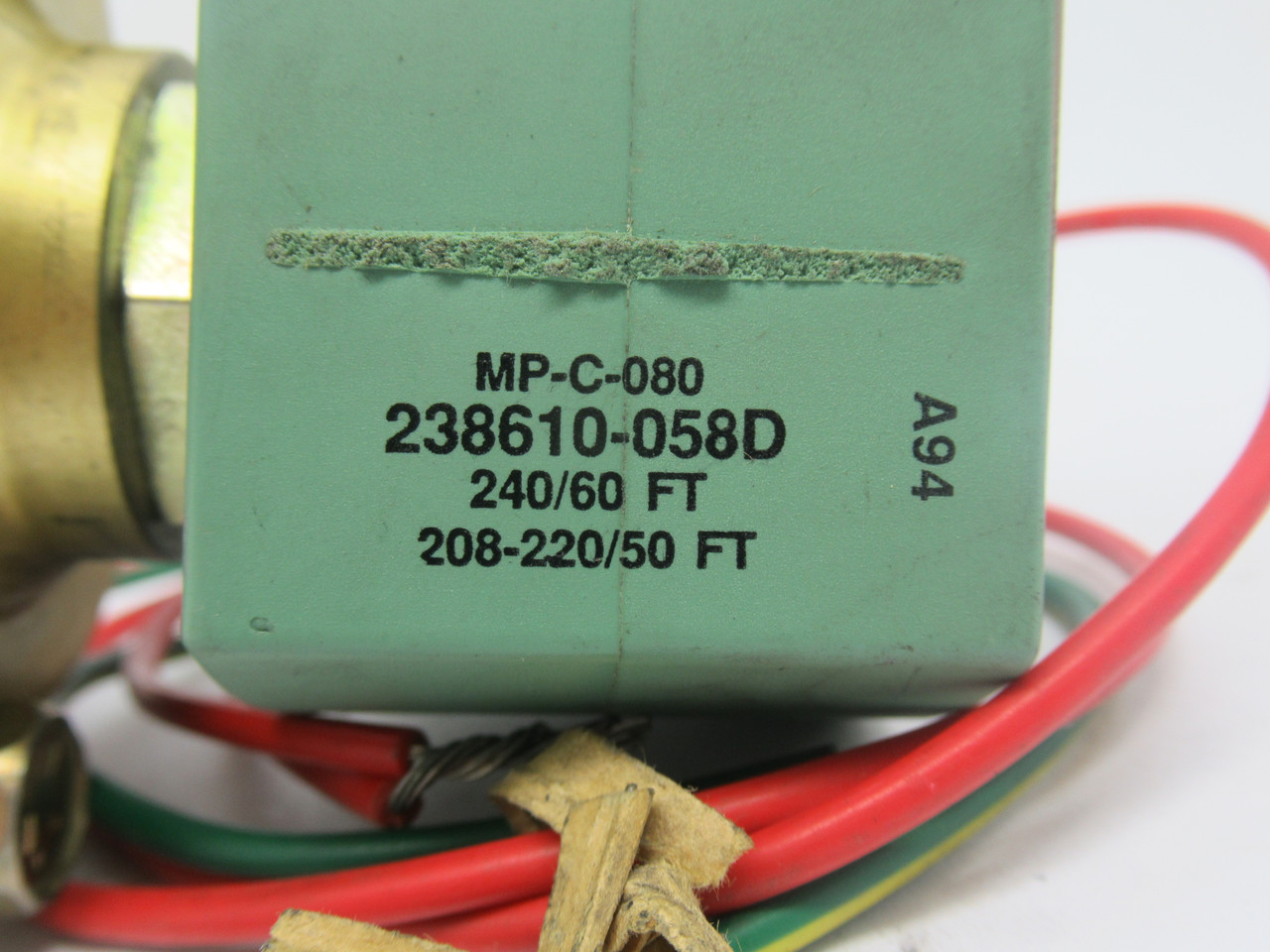 ASCO 8210G95 Solenoid Valve 208-220/240V 50/60Hz 10.1W 150psi 3/4" MODIFIED USED