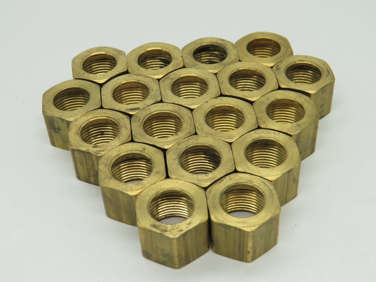 Generic Brass Compression Nut 1/2" Tube x 5/8" Width Lot of 18 USED