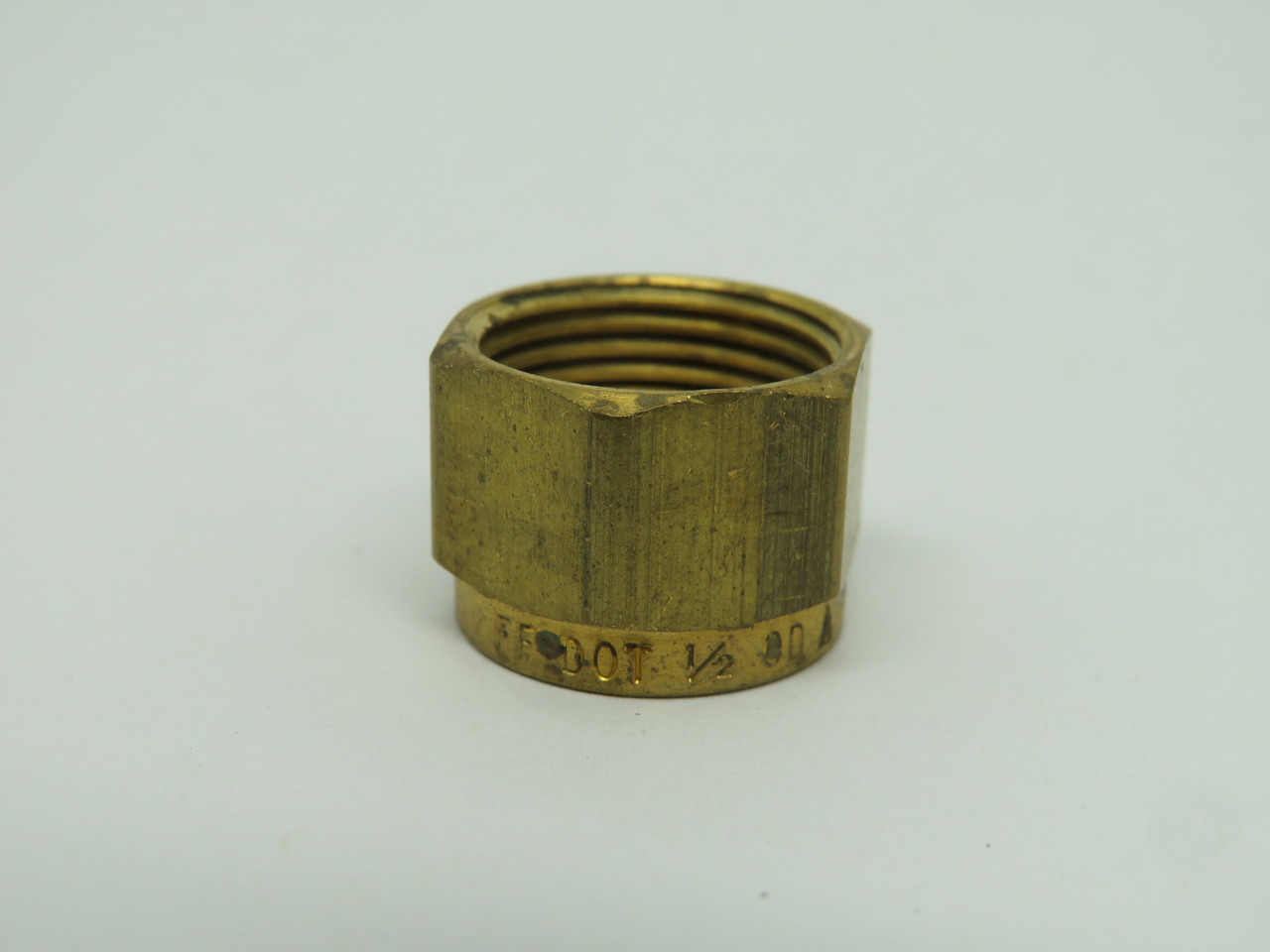 Fairview 1461-8 Brass D.O.T. Compression Nut 1/2" Tube Lot of 16 USED