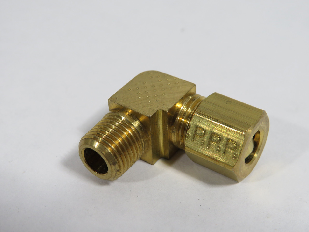 Parker 269C-4-2 Brass Compression Elbow Fitting 1/4" Tube x 1/8" Male NPT NOP