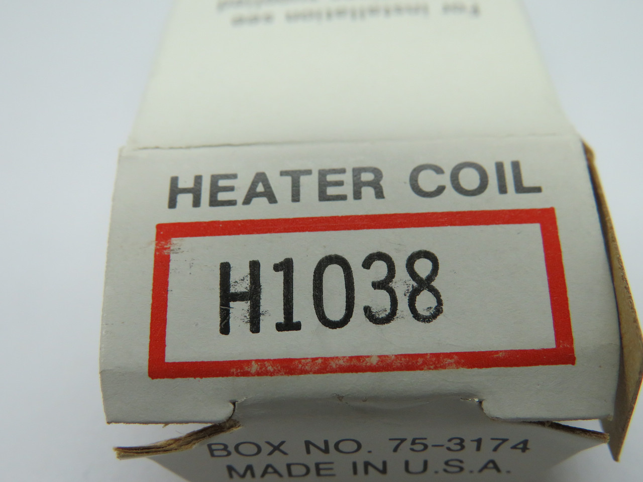 Cutler-Hammer H1038 Overload Relay Heater Coil NEW