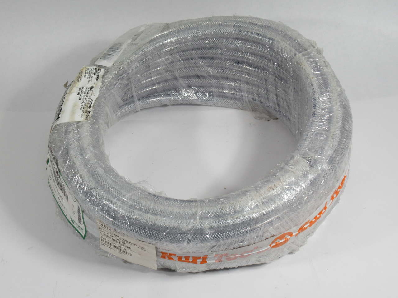 Kuri Tec K3150-06X100 Clear Reinforced PVC Hose 3/8" x 100Ft NEW