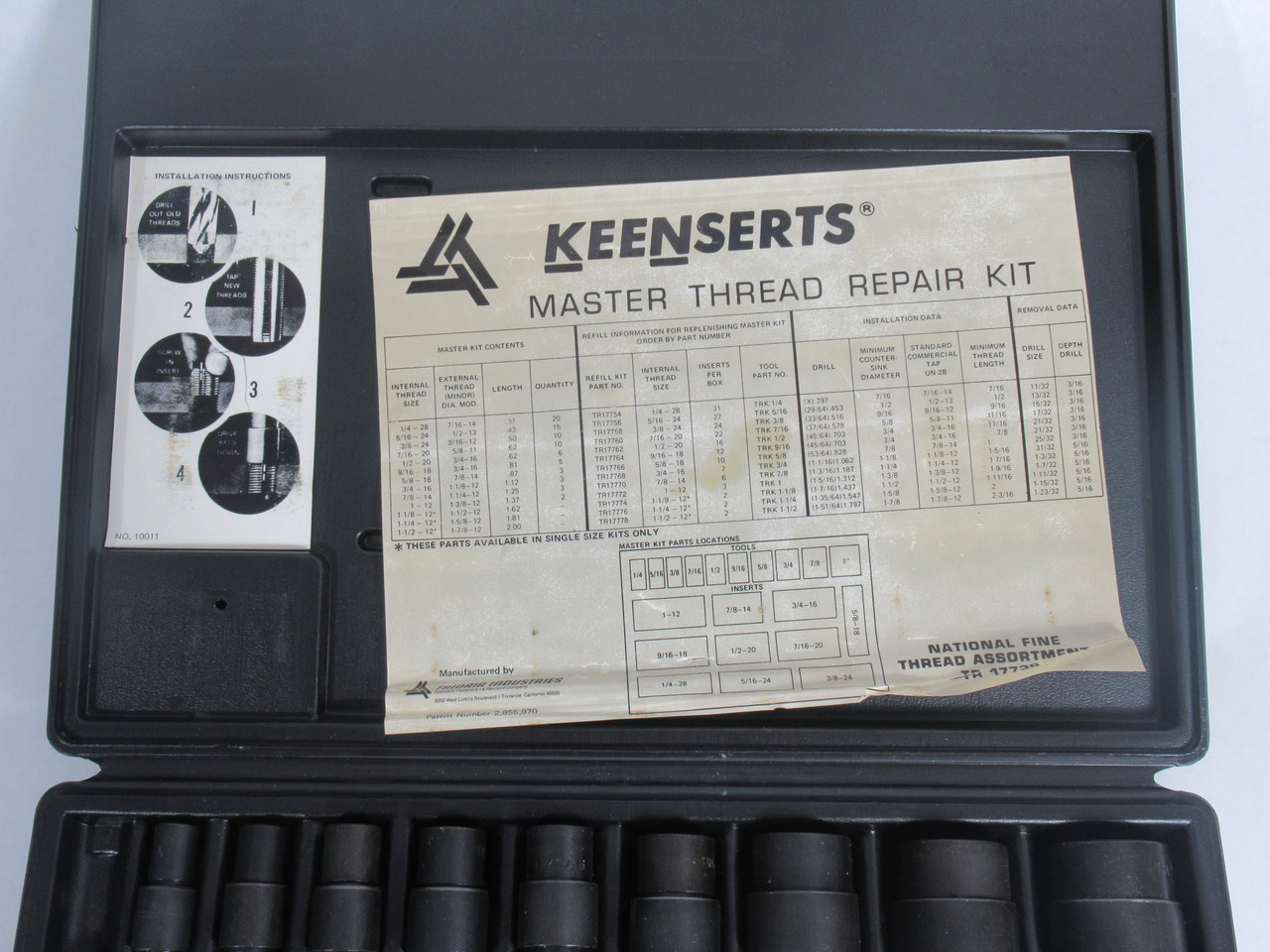 Rexnord TR17736 Keenserts Master Thread Repair Kit USED