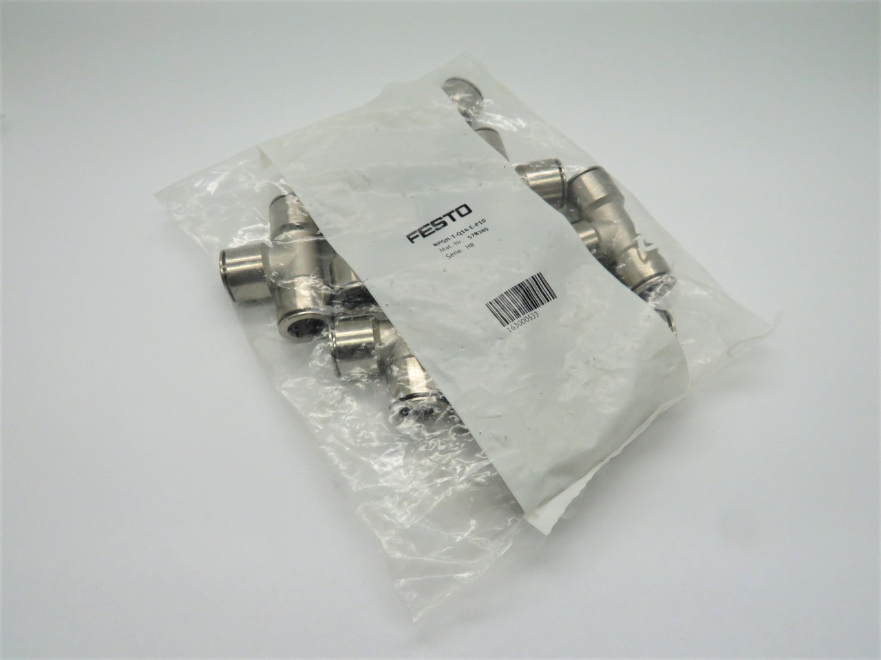 Festo NPQH-T-Q14-E-P10 578385 Push-In T-Connector 14mm Tube OD Lot/9 *OPEN* NWB