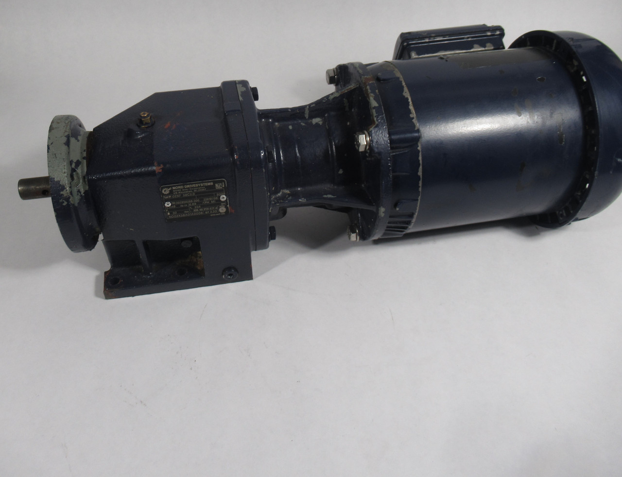 WEG 1/2HP 1760RPM 208-230/460V 56C TEFC 3Ph C/W Gear Reducer 6.89:1 Ratio USED